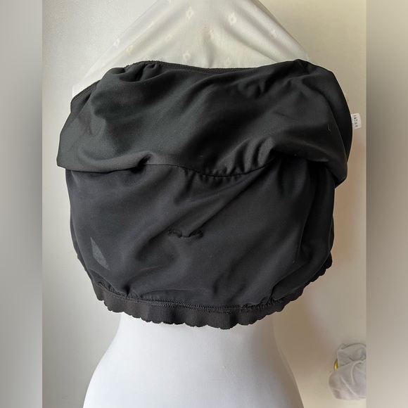 Lands End Tankini Black White Size 14 D Small Diamond Pattern Adjustable Strap - Picture 14 of 15